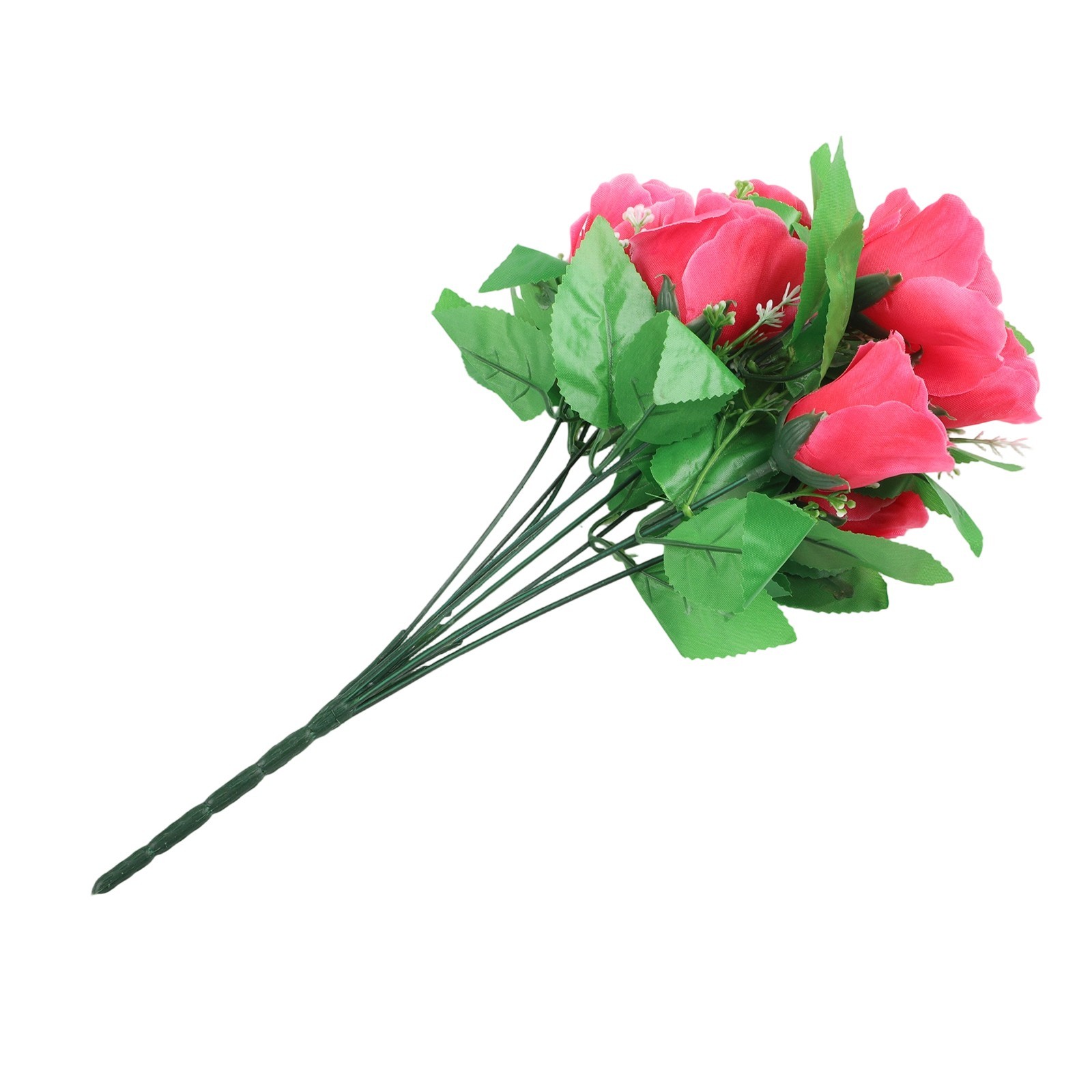 Striking 10 Heads Silk Bud Bunch for Wedding and Home Outdoor Use
