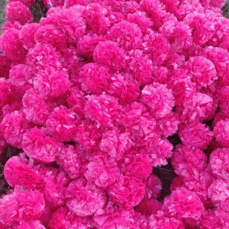 10 PC Artificial marigold indian Event Wedding Flower Garlands Vine Decorative