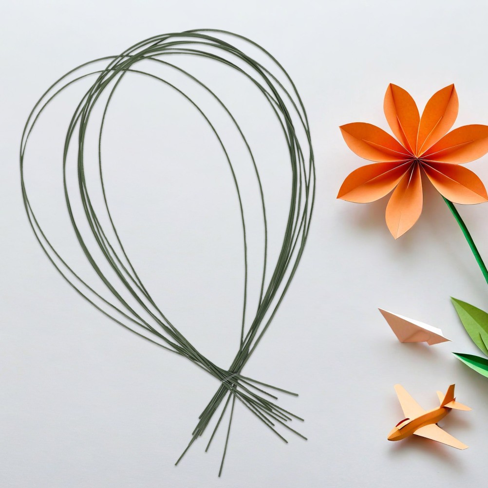 10Pcs Flexible Artificial Grass Stems Durable for Wedding DIY and Model Making