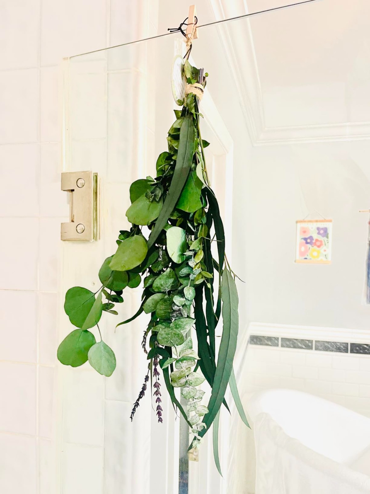 17″ Eucalyptus & Lavender Bundle Real Shower Flowers Natural Home Wedding Decor