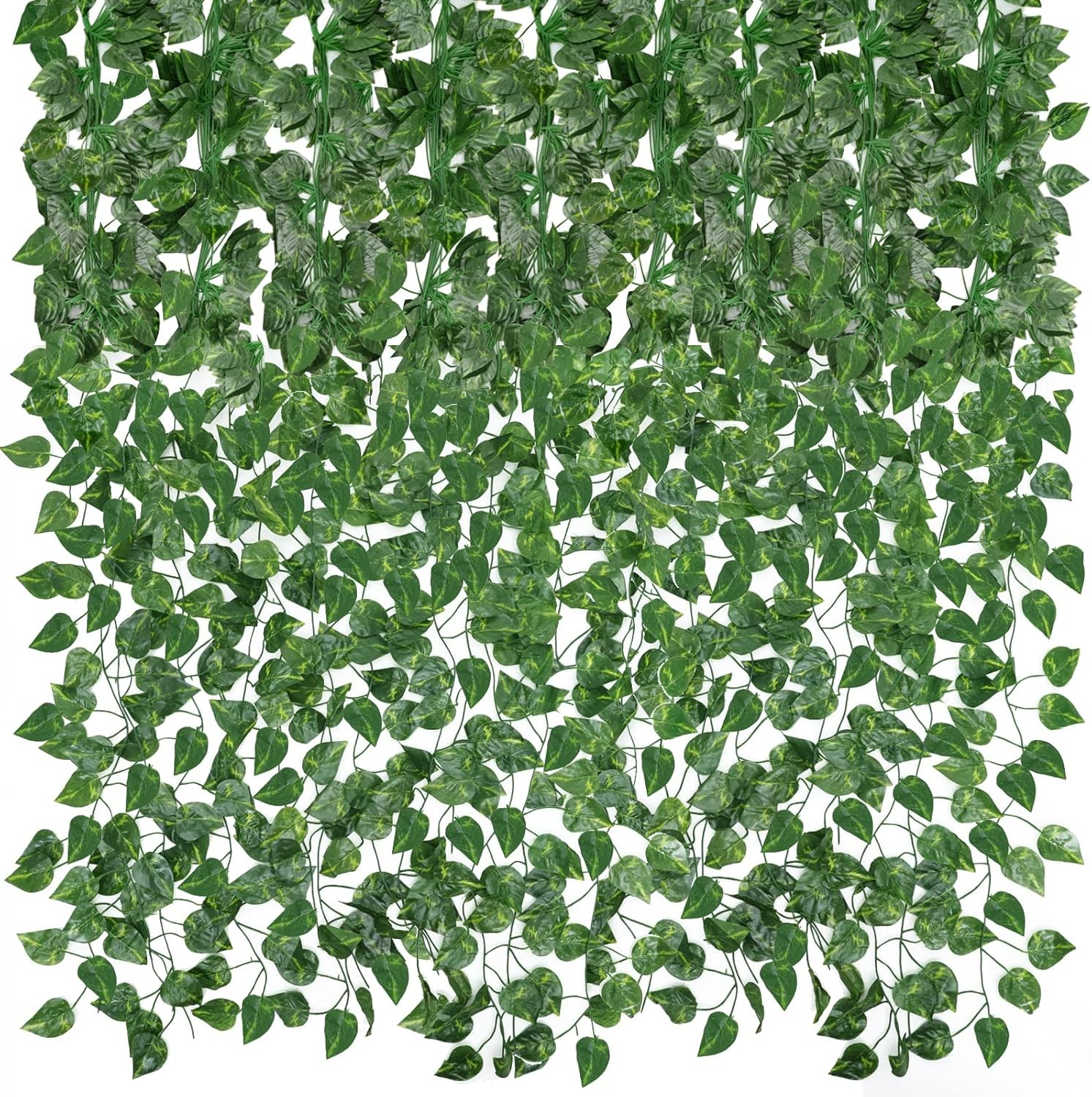 24 Pack 168ft Fake Vines Artificial Ivy Garland Hanging Leaves Room Wall Decor