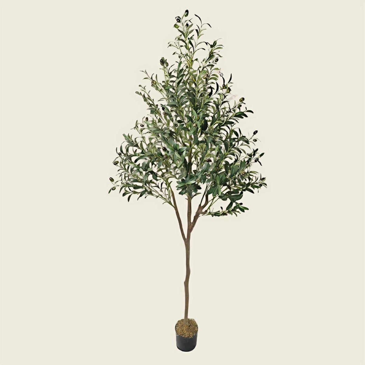 Nearly Natural Artificial Indoor Silk Faux Olive Tree for Home and Office Decor