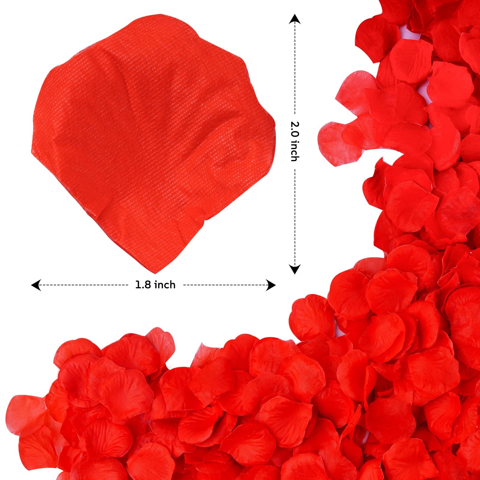 Artificial Fake Rose Petals, Flower Petal for Romantic Night, Engagement, Party