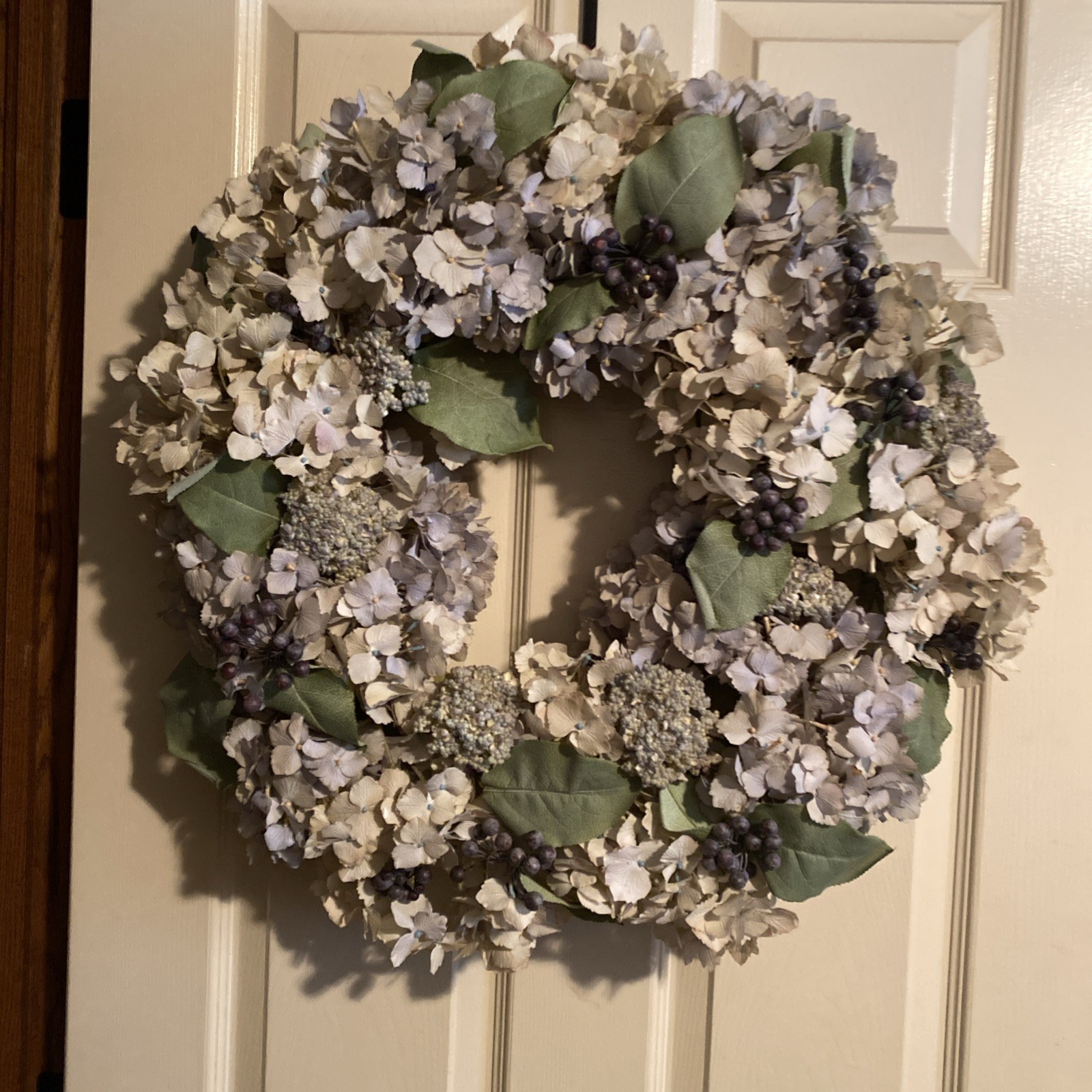 Hydrangea Wreath Artificial Wreaths 40cm Garland Rustic Large Spring Wreaths for