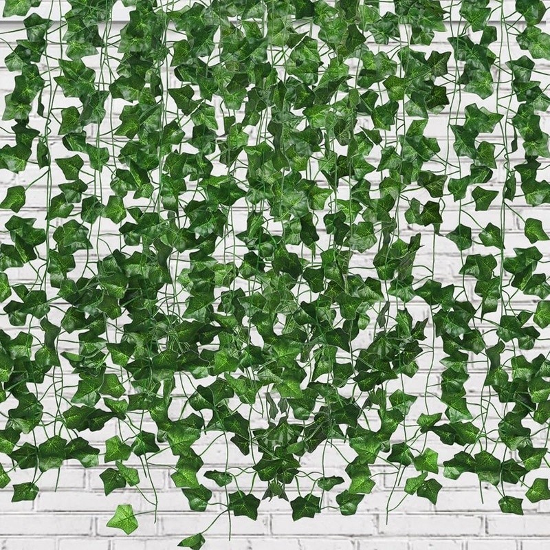 12 Pack Artificial Vines Hanging Plants Greenery Garland Indoor Outdoor Decor US