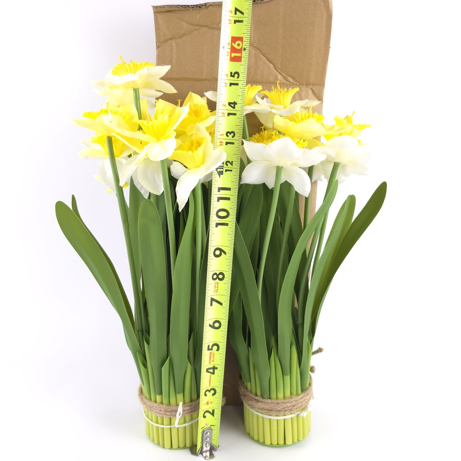 Set of 2 15″ Daffodil Bundles by Valerie Faux Yellow Flowers