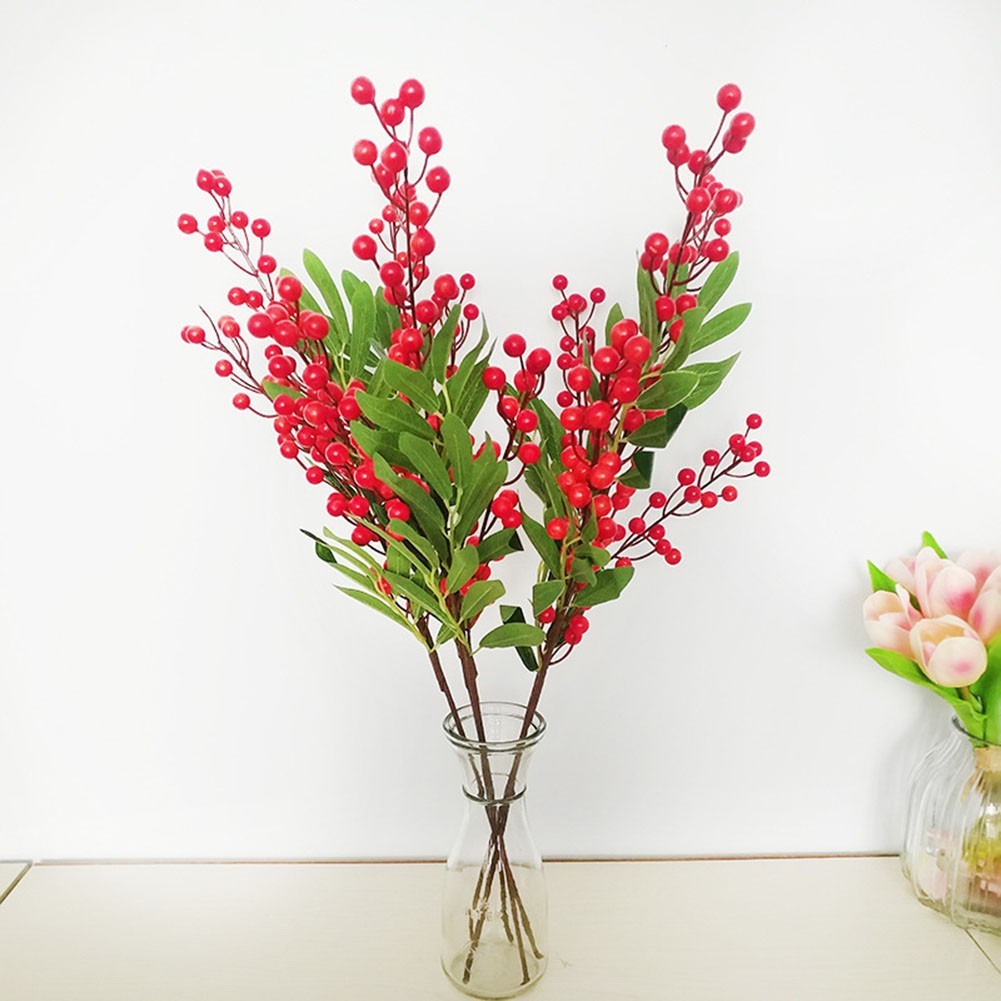 Eye catching Simulated Fruit Blueberry Berry Branch for Office Enhancement