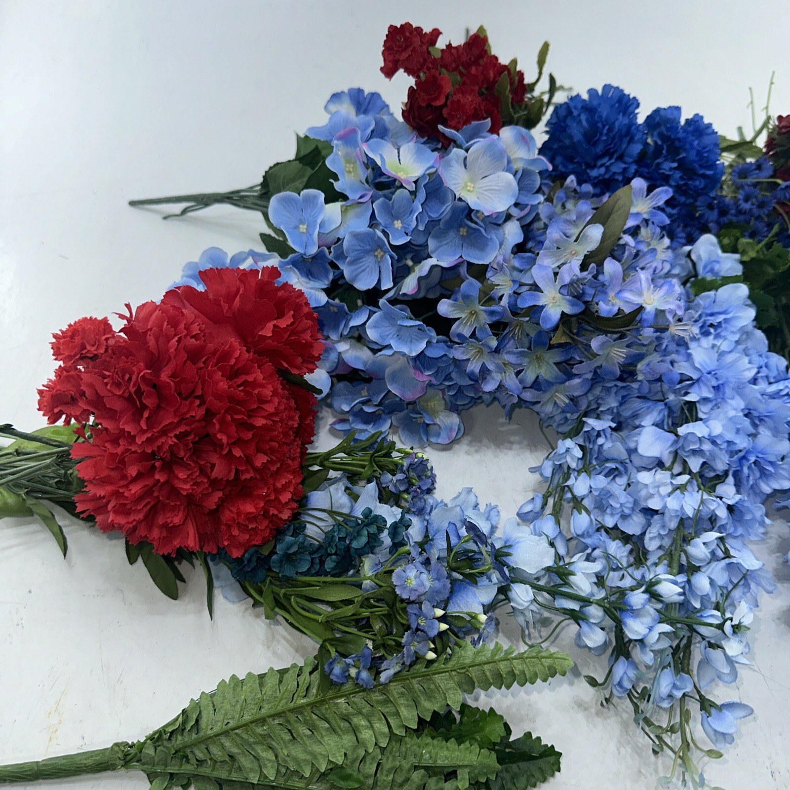 Artificial Flowers Mixed Lot Foliage Leaves Flowers Decor Wedding Crafts +
