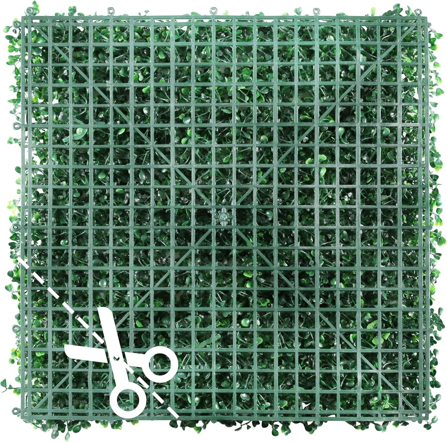 Artificial Boxwood Hedge Panels 20×20 Inches for Outdoor and Indoor Privacy
