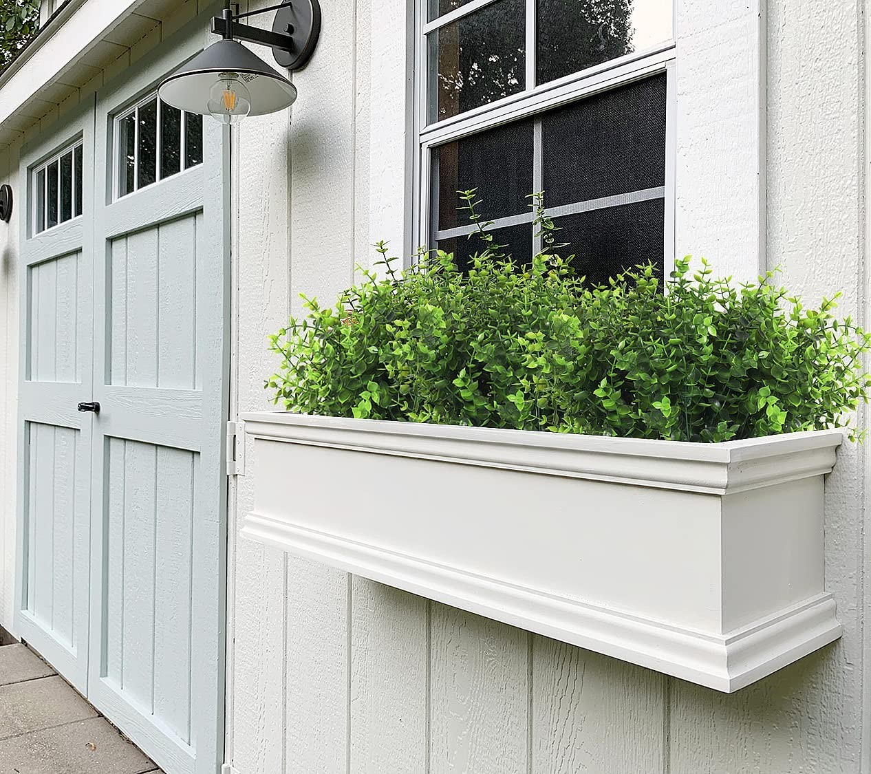 12 Large Artificial Boxwood Stems – Faux Greenery for Home, Garden, Wedding Deco