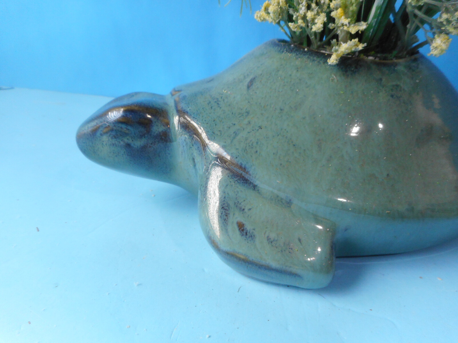 Turtle Floral Sea Shell Arrangement-Artist Created