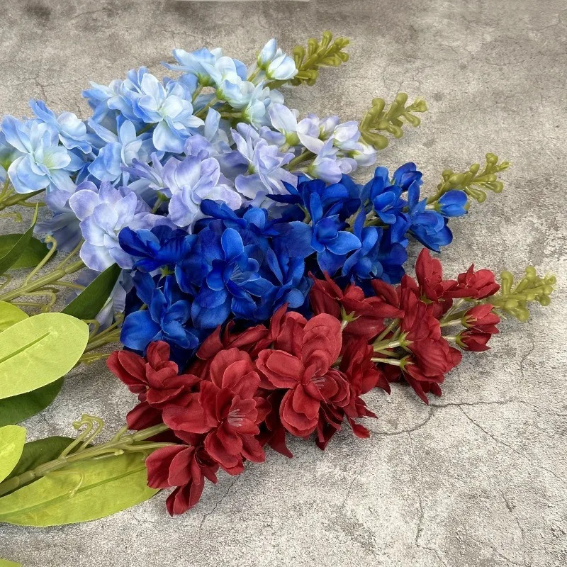 Big Artificial Hyacinth Violet flower branch fleurs artificielles for autumn fal