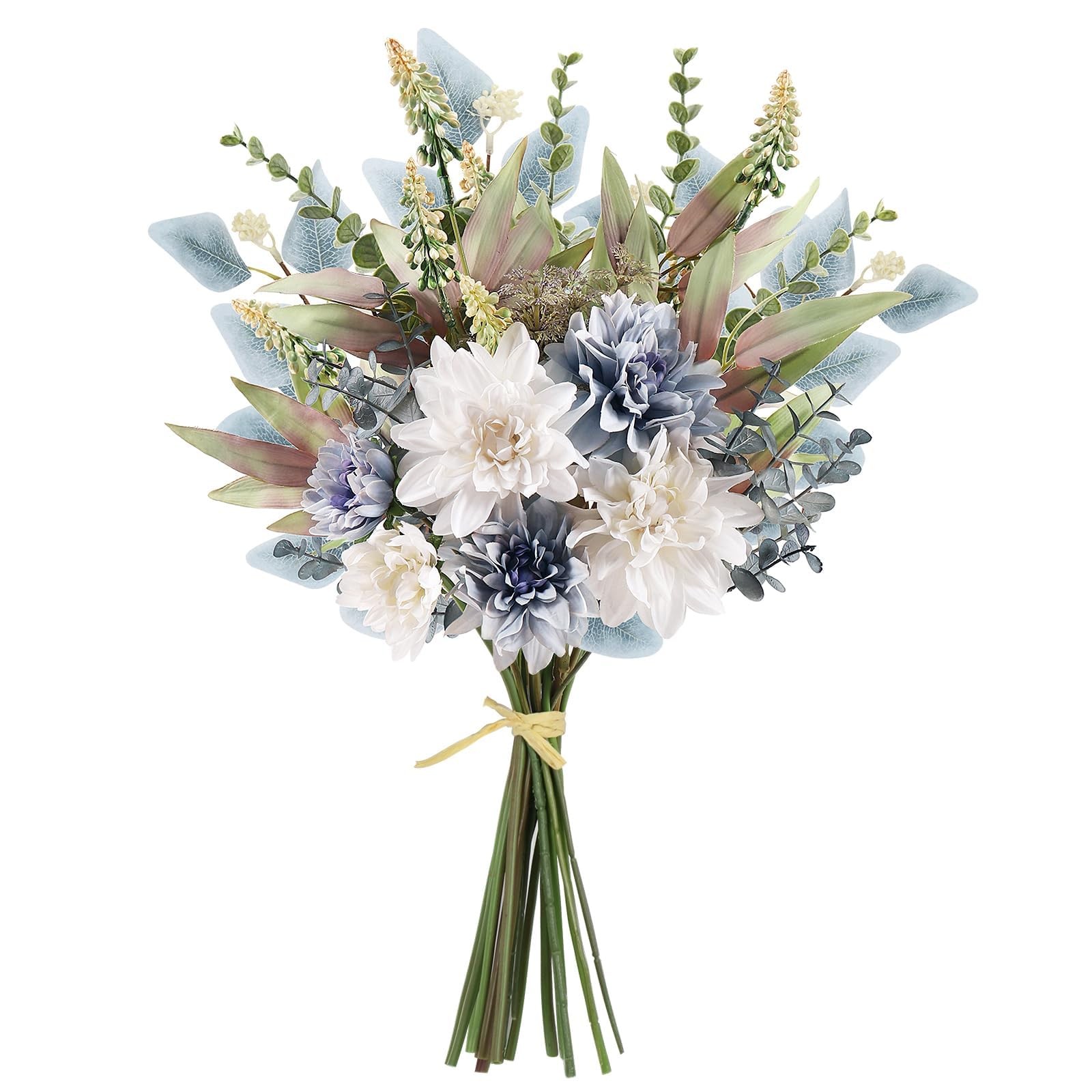 Silk Flower Bouquet Artificial Arrangement, Wedding Rustic Centerpiece Decor