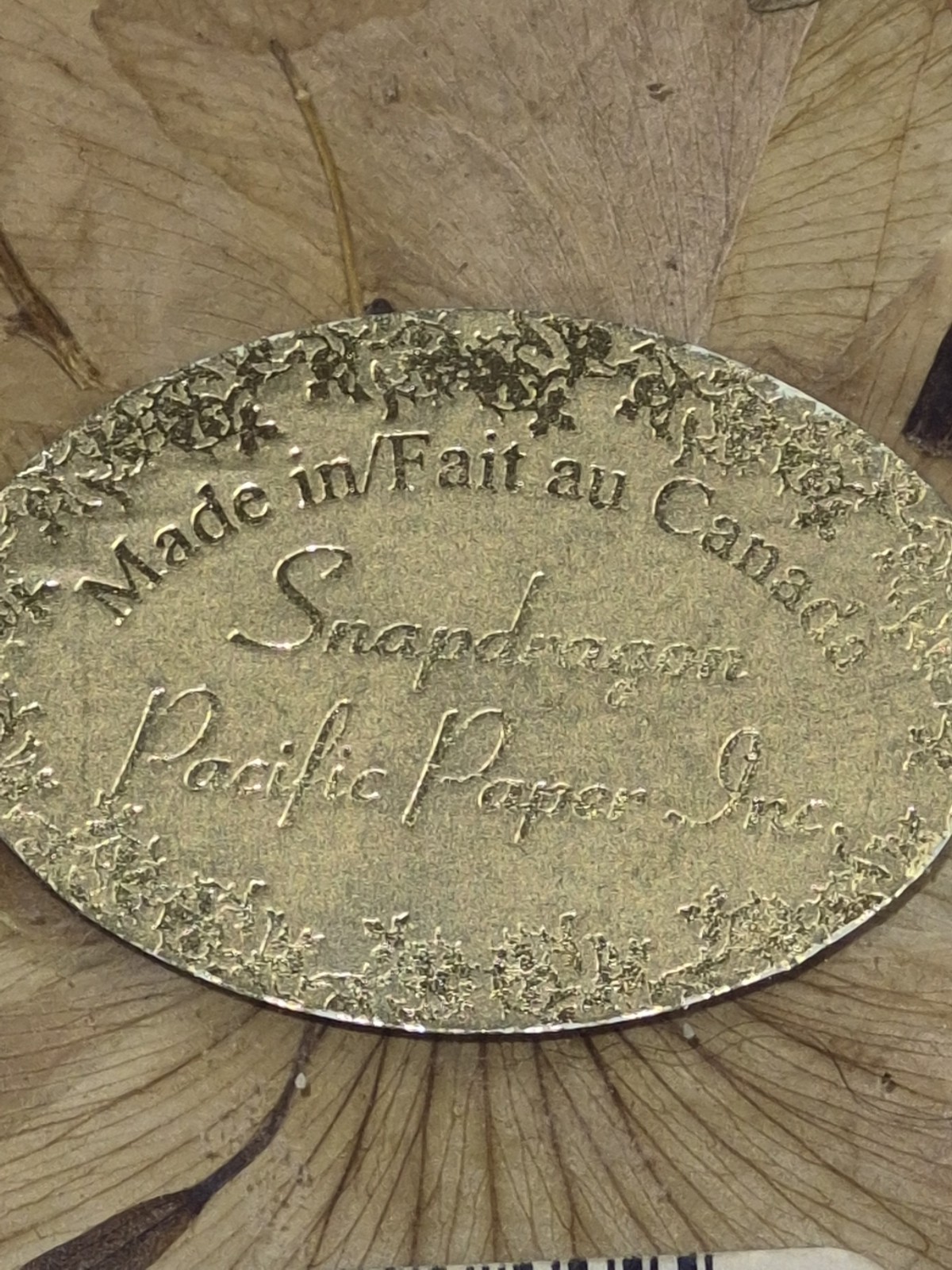 Snapdragon Pacific Paper Pressed Flower Decor Coaster 4”x4”
