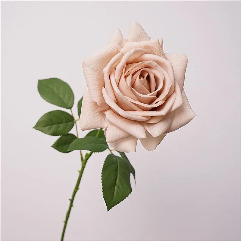 5Pc Moisturizing Real Touch Rose Flowers Artificial Mariage Decor Rose Bouquet W