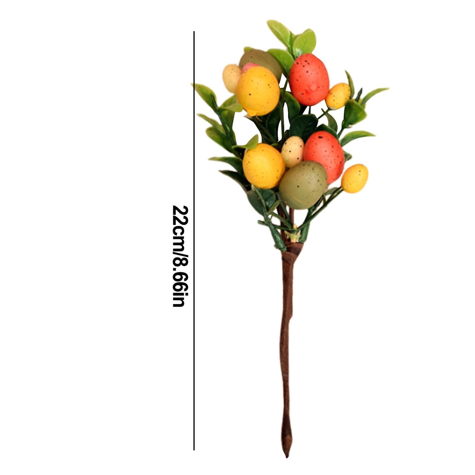 Easter Egg Flowers Colorful Artificial Floral Picks Vase Decor Spring Flowers