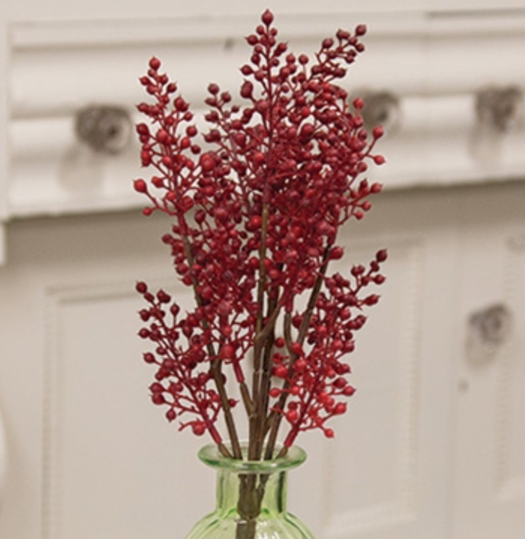 11-1/2″ Pepperberry Cluster Christmas Floral Pick