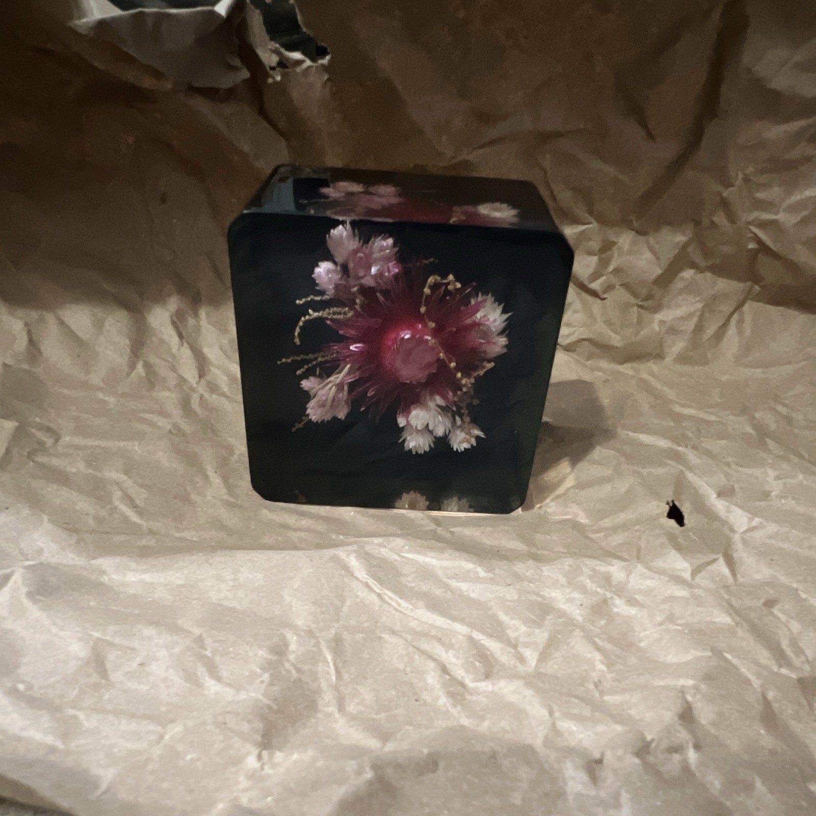 Black Pink White Floral