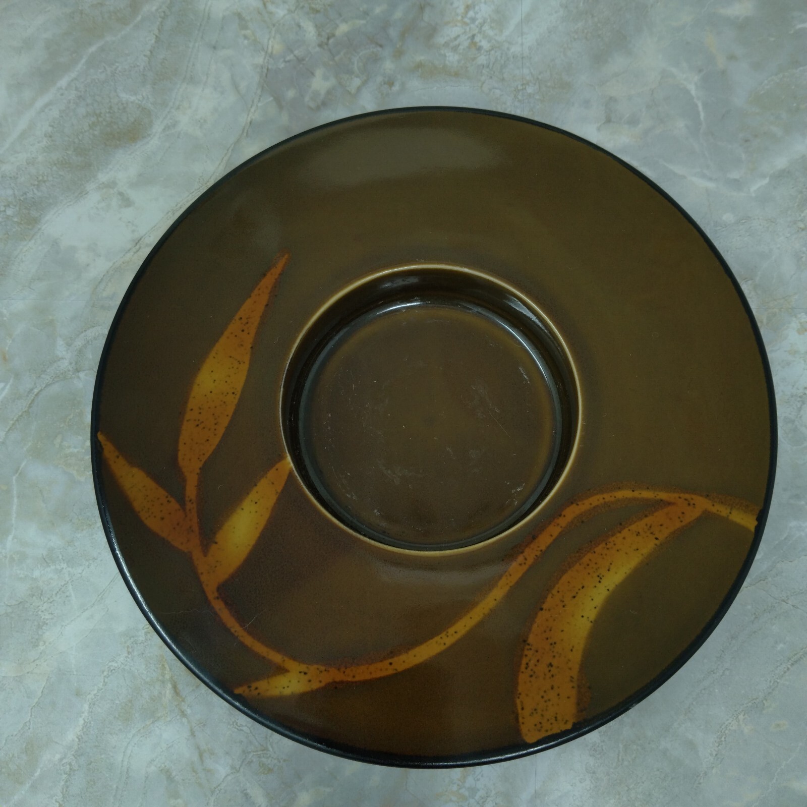 Pier One Dakara Candle Holder Ikebana Vase Center Piece Brown Gold Leaves Fall