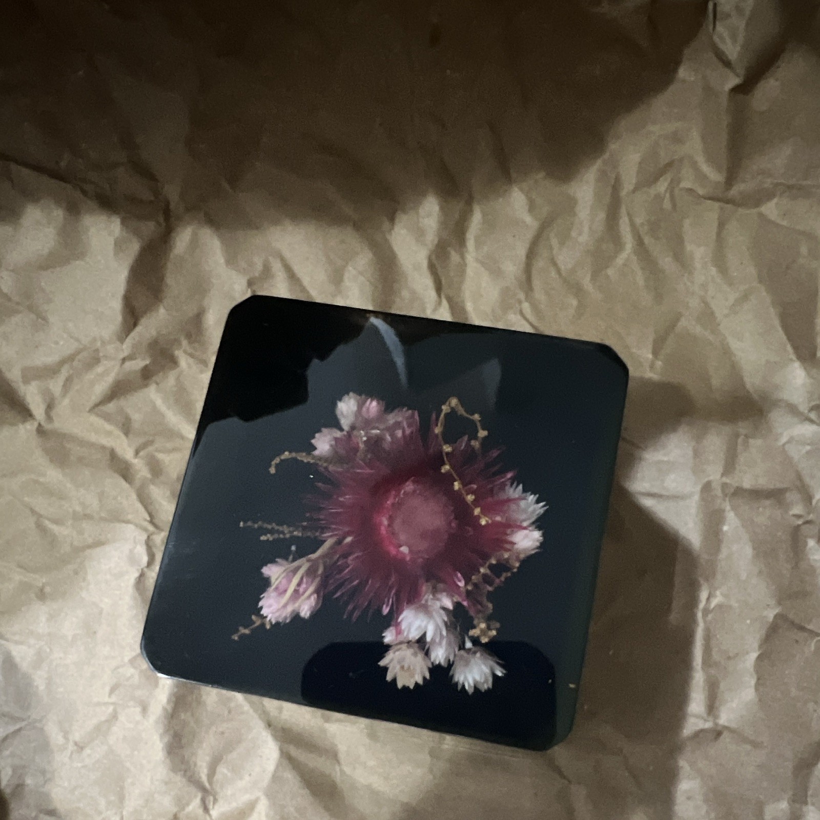 Black Pink White Floral