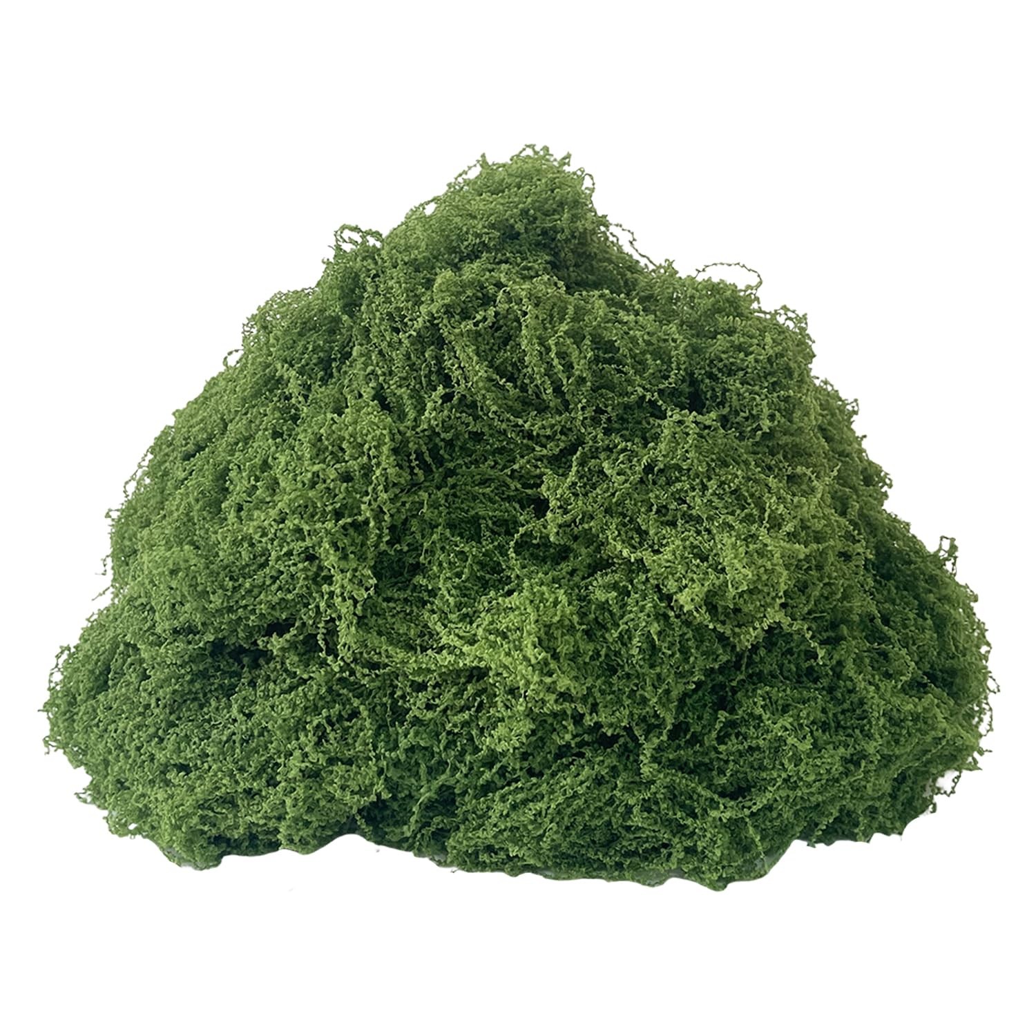 KEYUSHOP Fake Green Moss for Potted Plants 5.3 OZ Preserved Reindeer Moss Craft