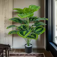 24Leaves Giant Artificial Plants Tree Realistic Full Lush Greenery Indoor Outdoo