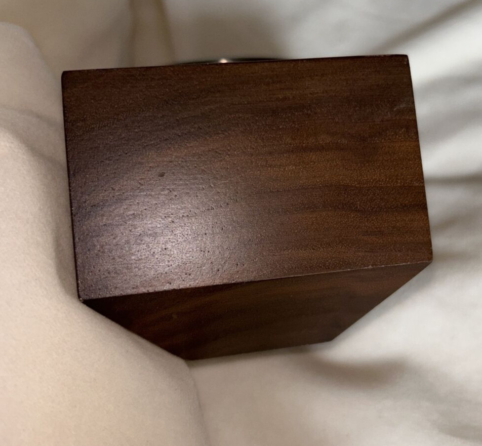 Walnut Box Car wood planter by Revolution Design House