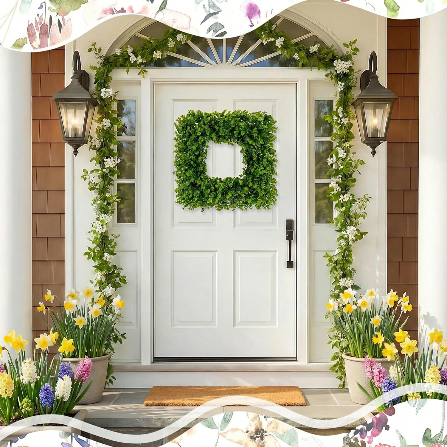 20″ Boxwood Wreath – Elegant Artificial Greenery for Home Decor & Events