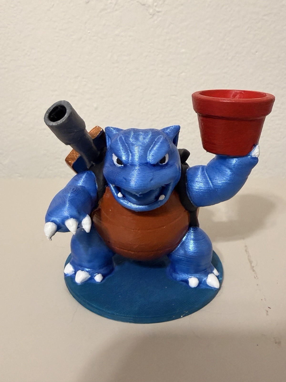 Pokemon Blastoise Flower Pot- Custom Made 3D Printed