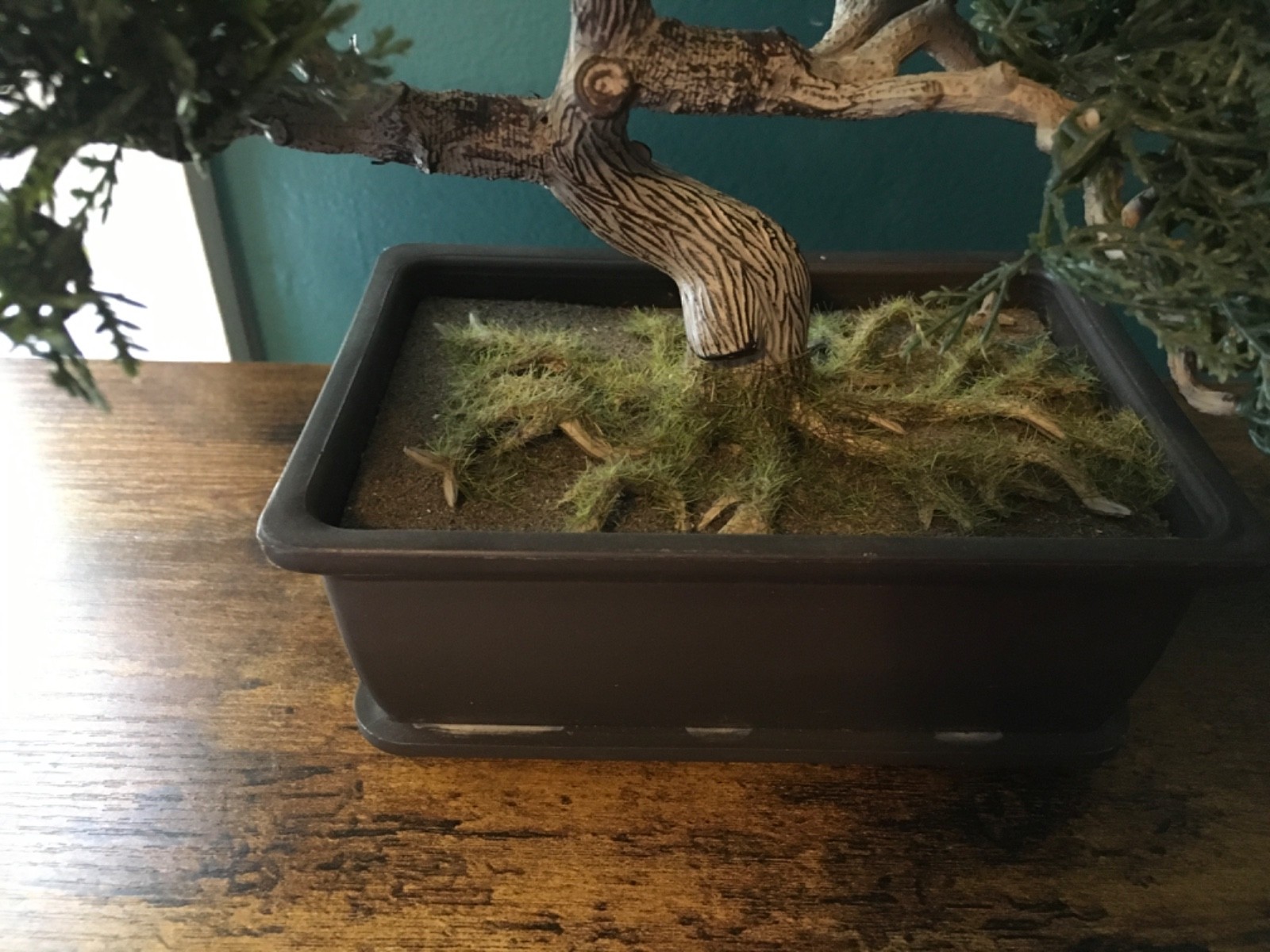 Garden Artificial Bonsai Tree Faux Pine Potted Plant 9 X 12 wide