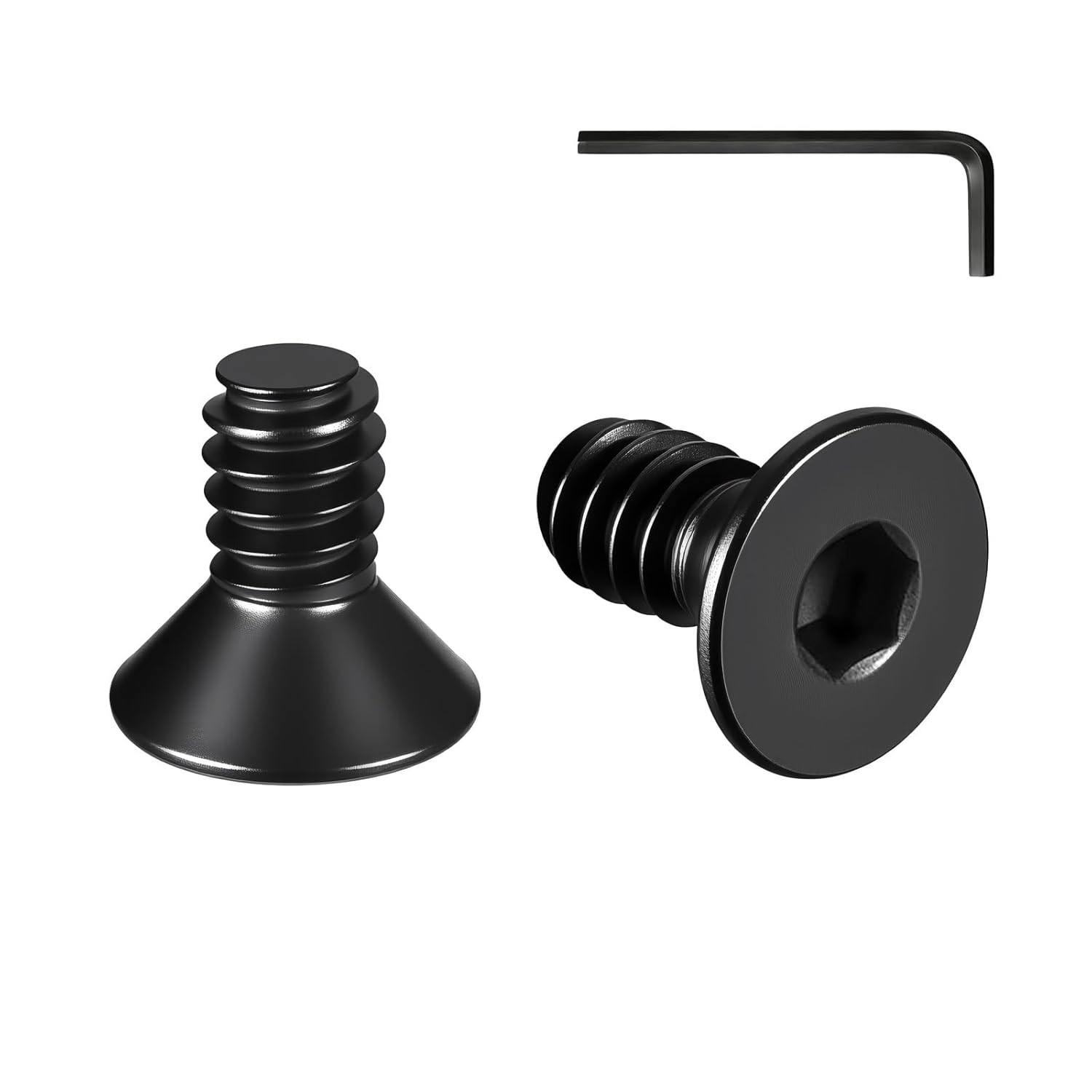 20 Pcs #6-32 X 1 Flat Head Socket Cap Machine Screws,Grade 10.9 Alloy Steel Coun