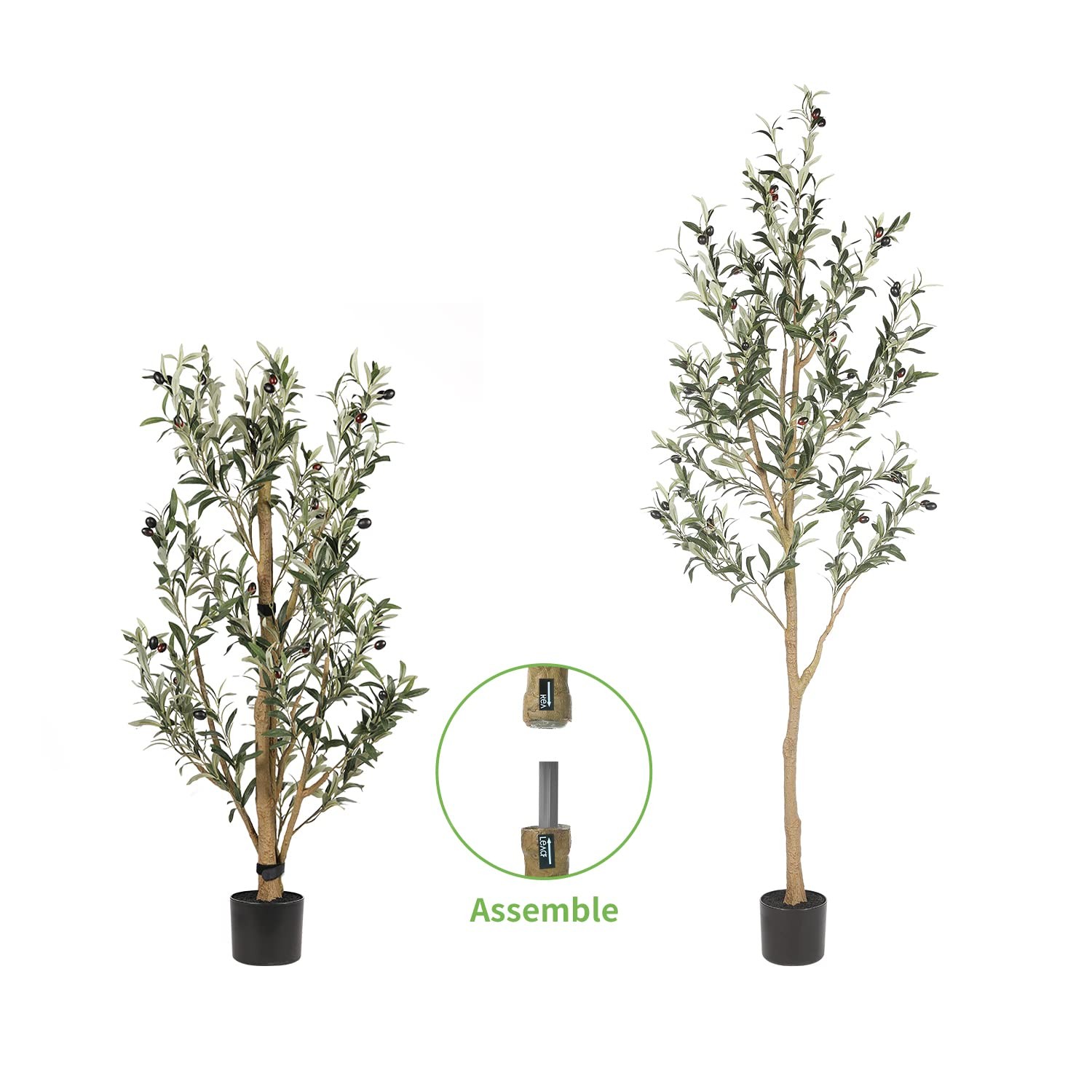6ft Olive Trees Artificial Indoor with Realistic Appearance