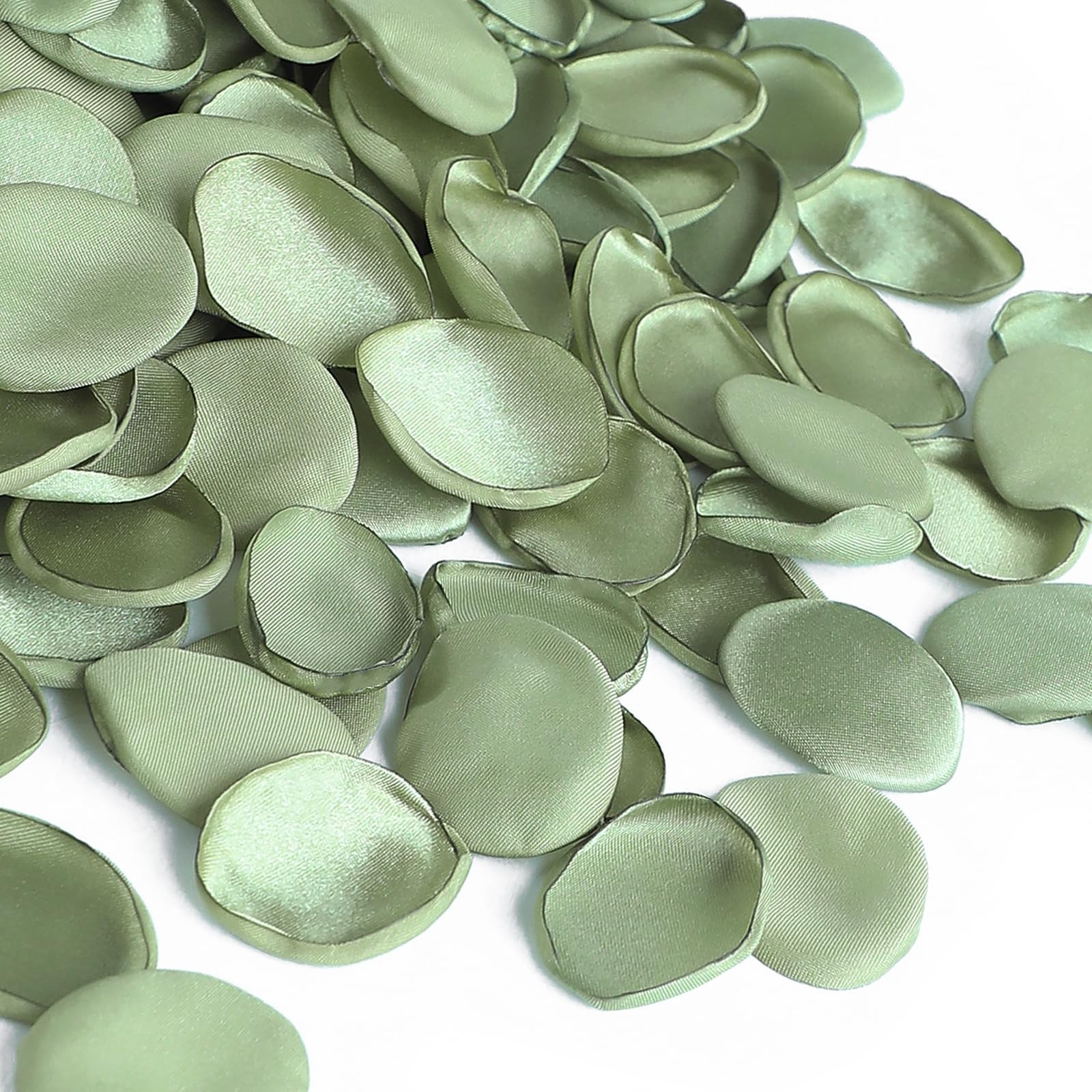 Floroom 300pcs Rose Petals Sage Green Faux Silk Flower Petals for Wedding Fl…