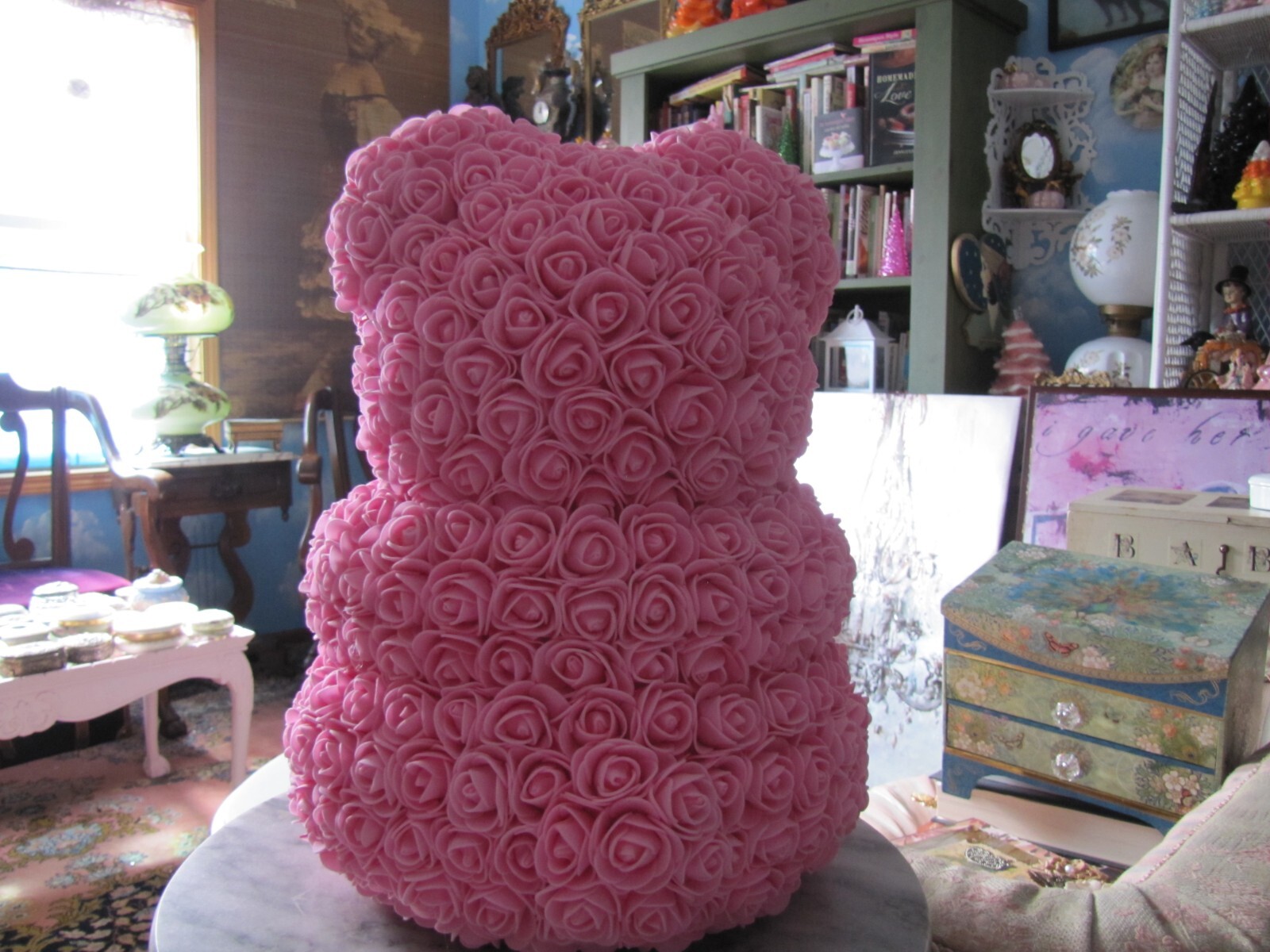 Teddy Bear Rose Flower Rose Bear Large 15″ no box