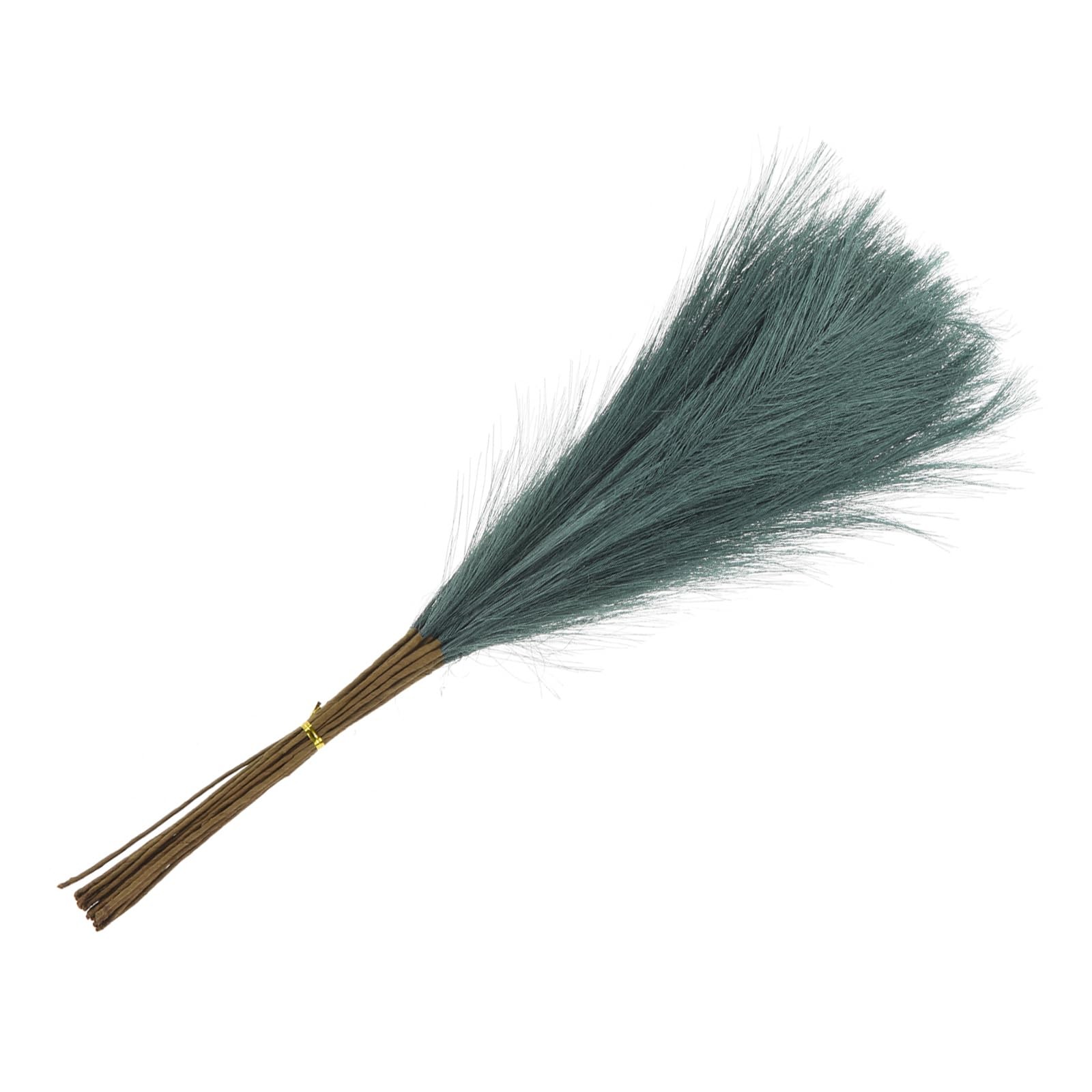 20 PCS Dark Green Faux Pampas Grass 21 Inch/55cm Decor Living Room Wedding