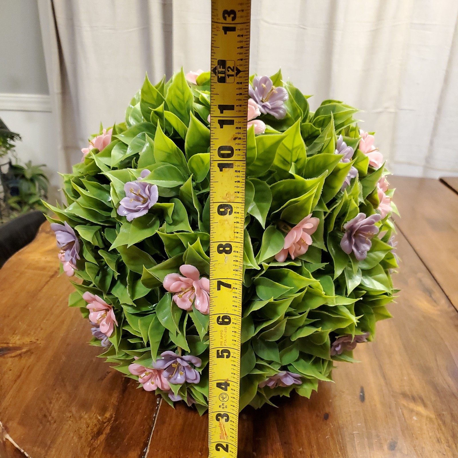12″ Flower Blossom Indoor Outdoor Garden Sphere Purple & Pink