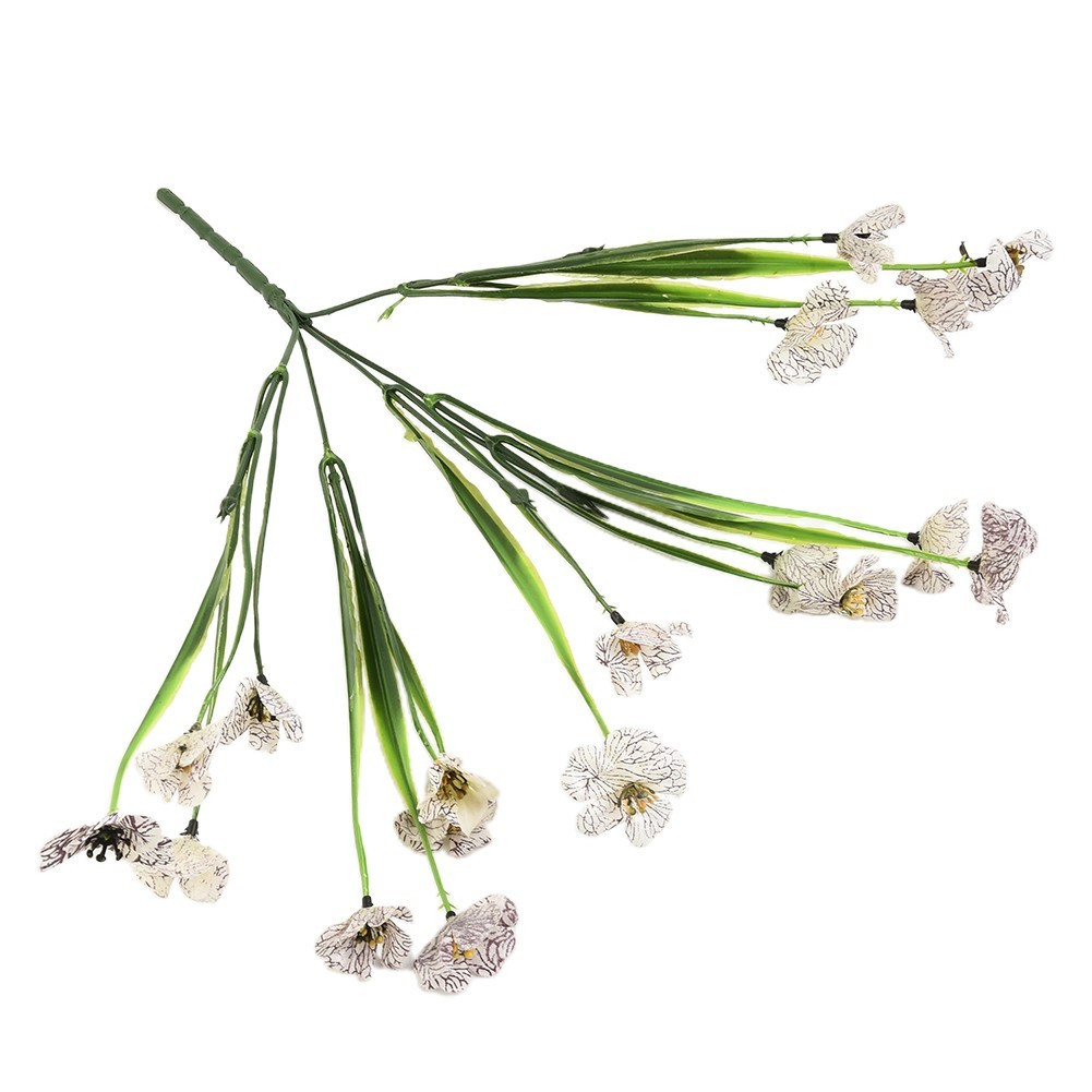 1 Bunch Of Artificial Flowers For Outdoors Five Branches 6 Colors 5 Spring Grass