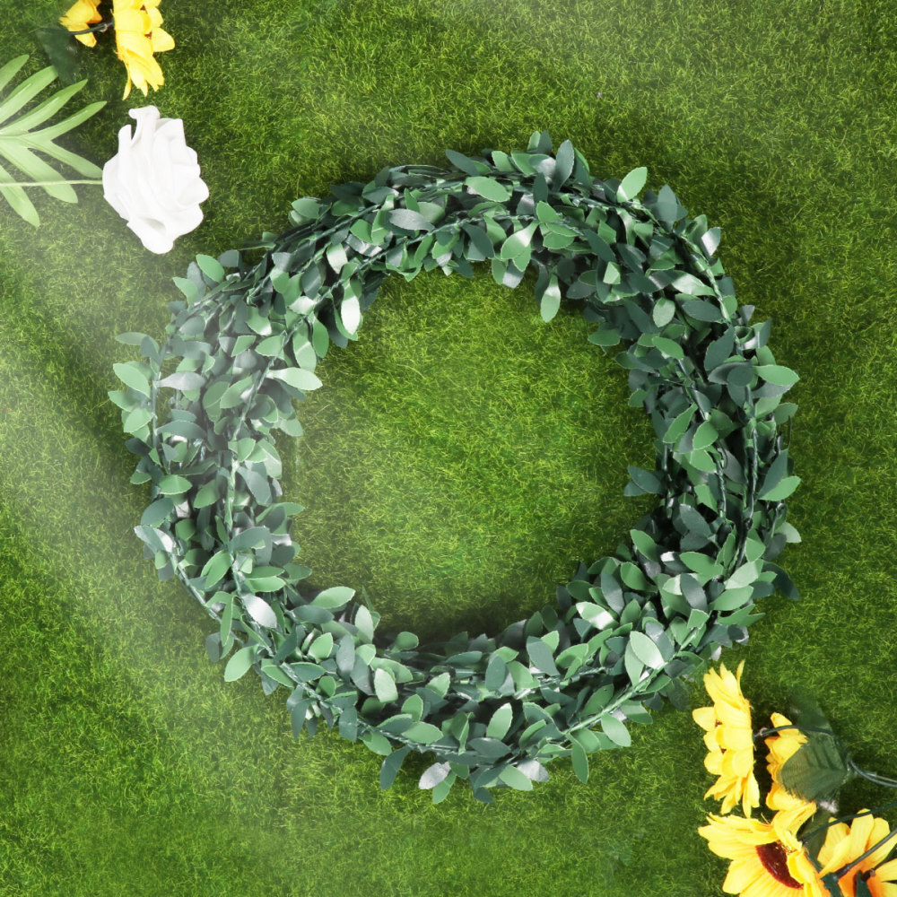 Green Vines Garland Silk Fake Leaves Fake Vine Leaf Hanging Plants Wedding