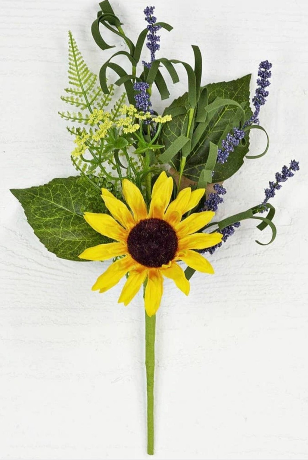 14″ Lavender and Sunflower Floral Pick Decor Accent