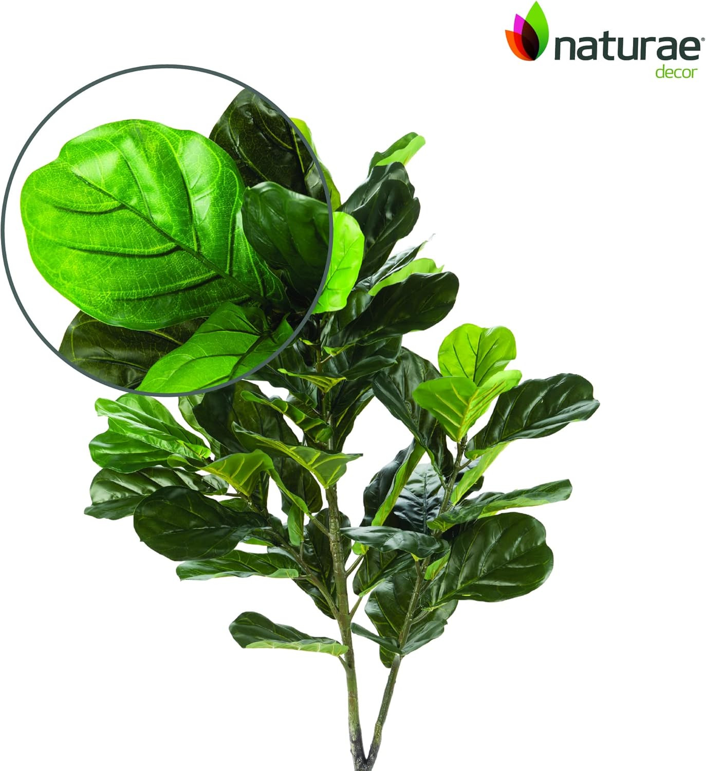 Lifelike 49″ Fiddle Leaf Artificial Plant – Perfect Indoor Décor