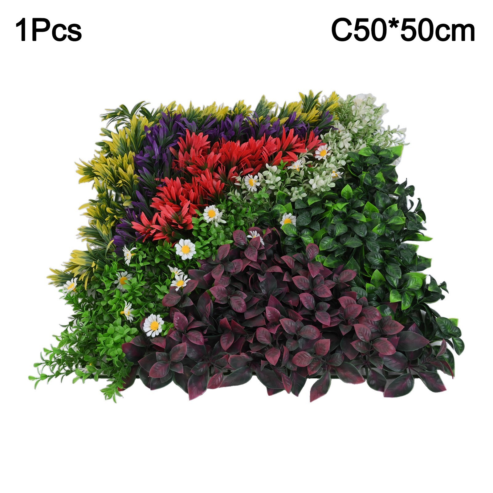 Maintain a Green Look Year round Artificial Plant Flower Wall Panels 50*50CM