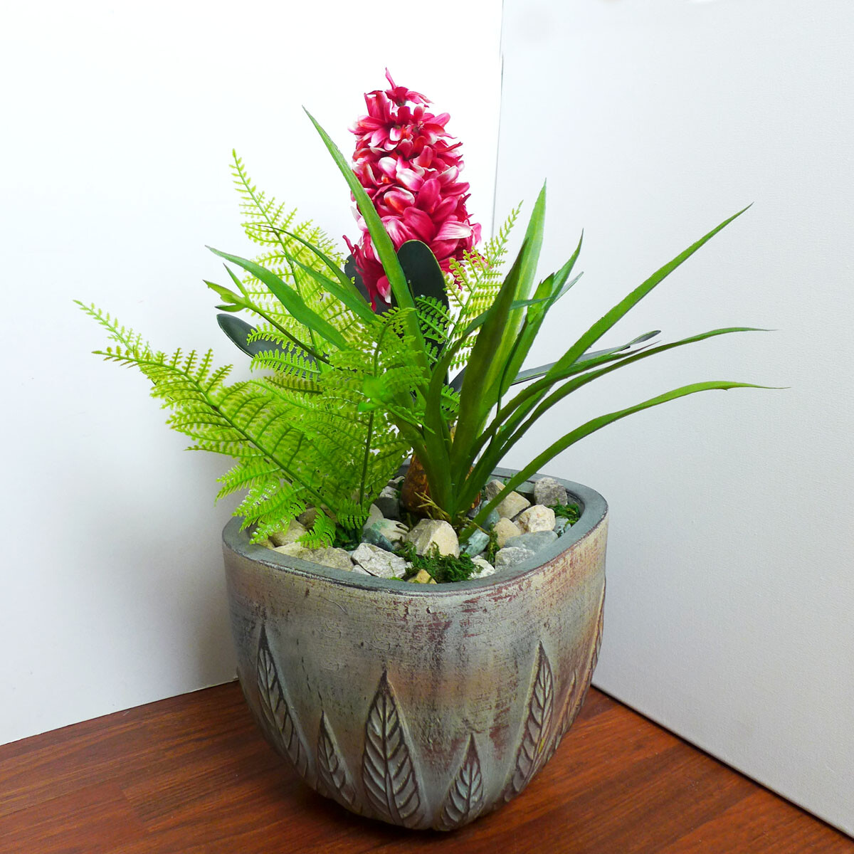 3 Pcs Artificial Plant Red Hyacinth Flower Wedding Decoration (#77)