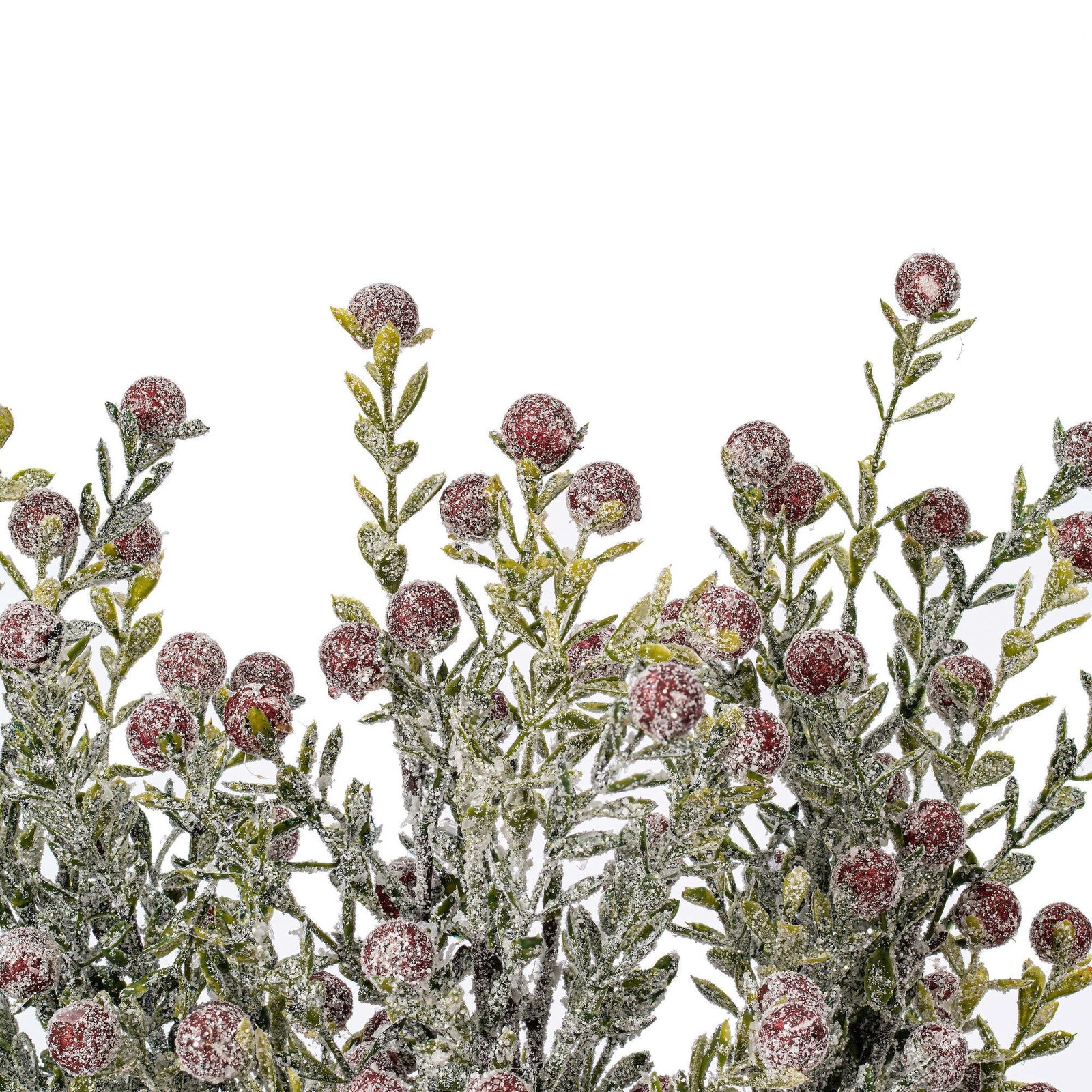 Vickerman 20.5″ Artificial Frosted Red Berry Greenery Spray. 3 per bag.