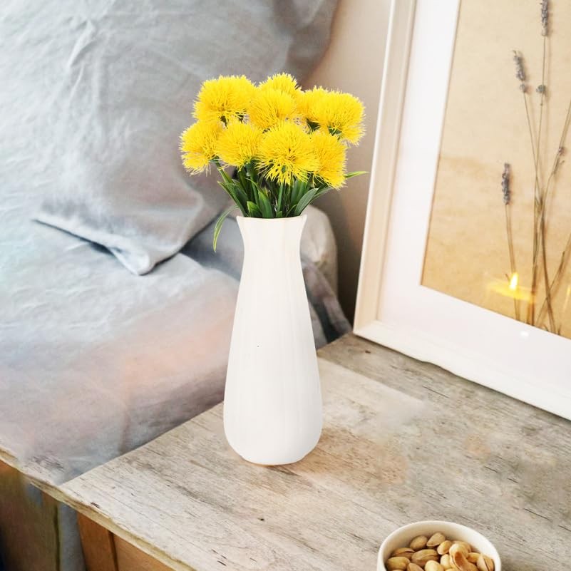 12pcs Lifelike Artificial Dandelion Flowers Simulation Decor for Home Wedding…