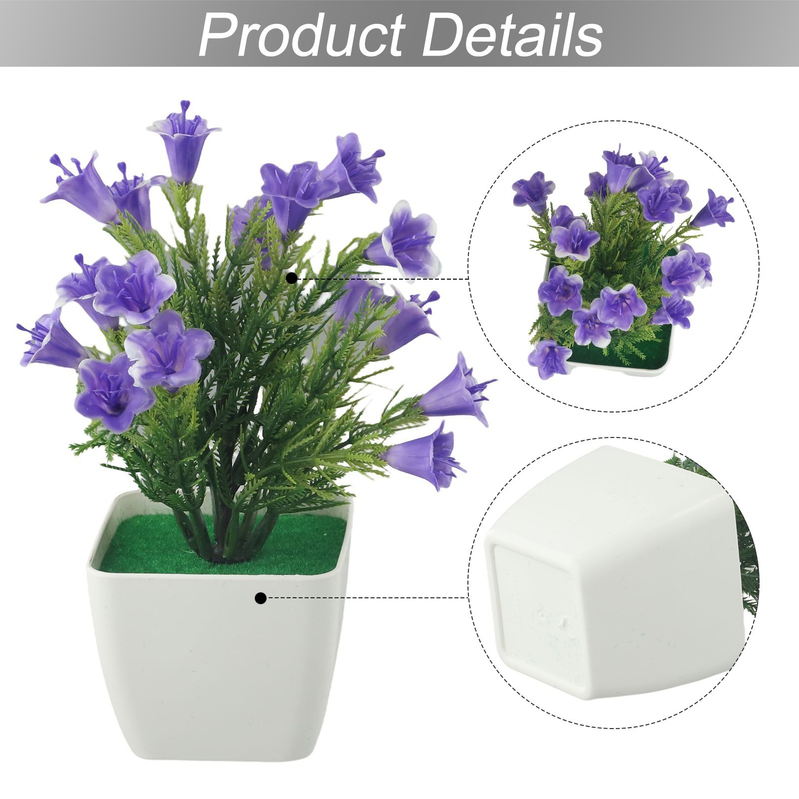 Artificial Plant Wedding Office Plastic Potted Tabletop Welcoming Decor