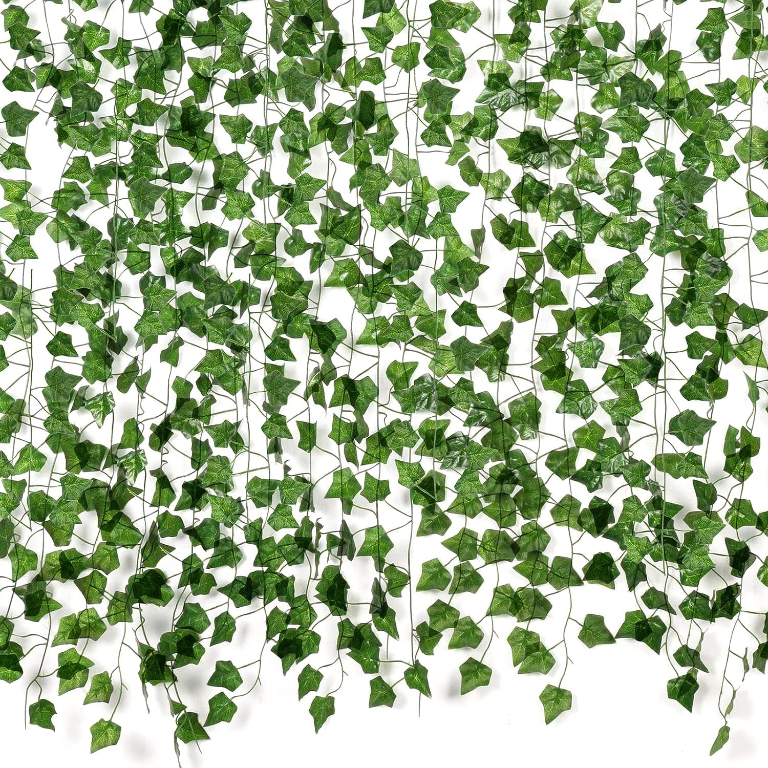 Fake Vines for Room Decor(12 Pack 84 Feet) Aesthetic Artificial Plant Ivy Leaves