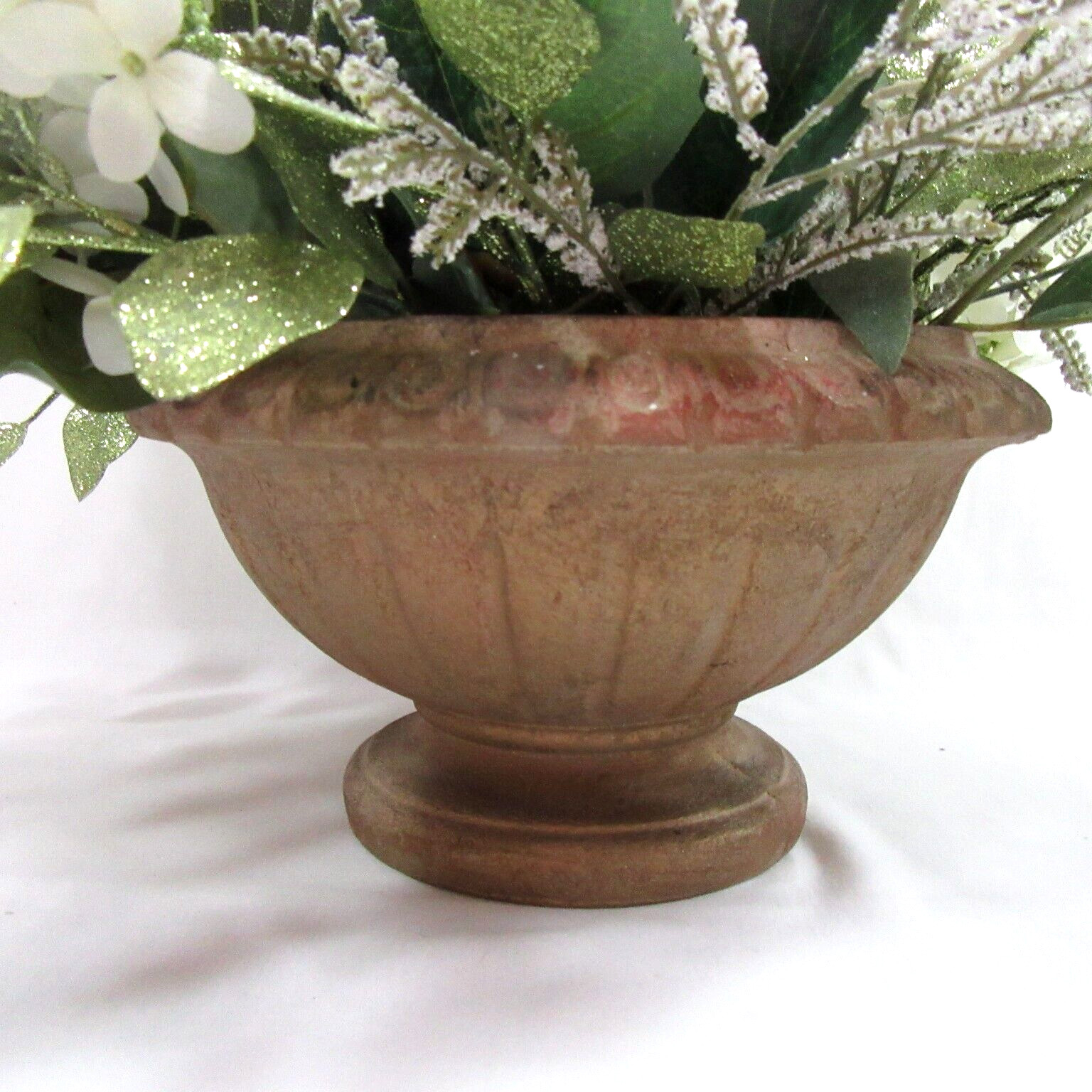 Artificial Rose Floral White Table Centerpiece Large Silk Flower Arrangement