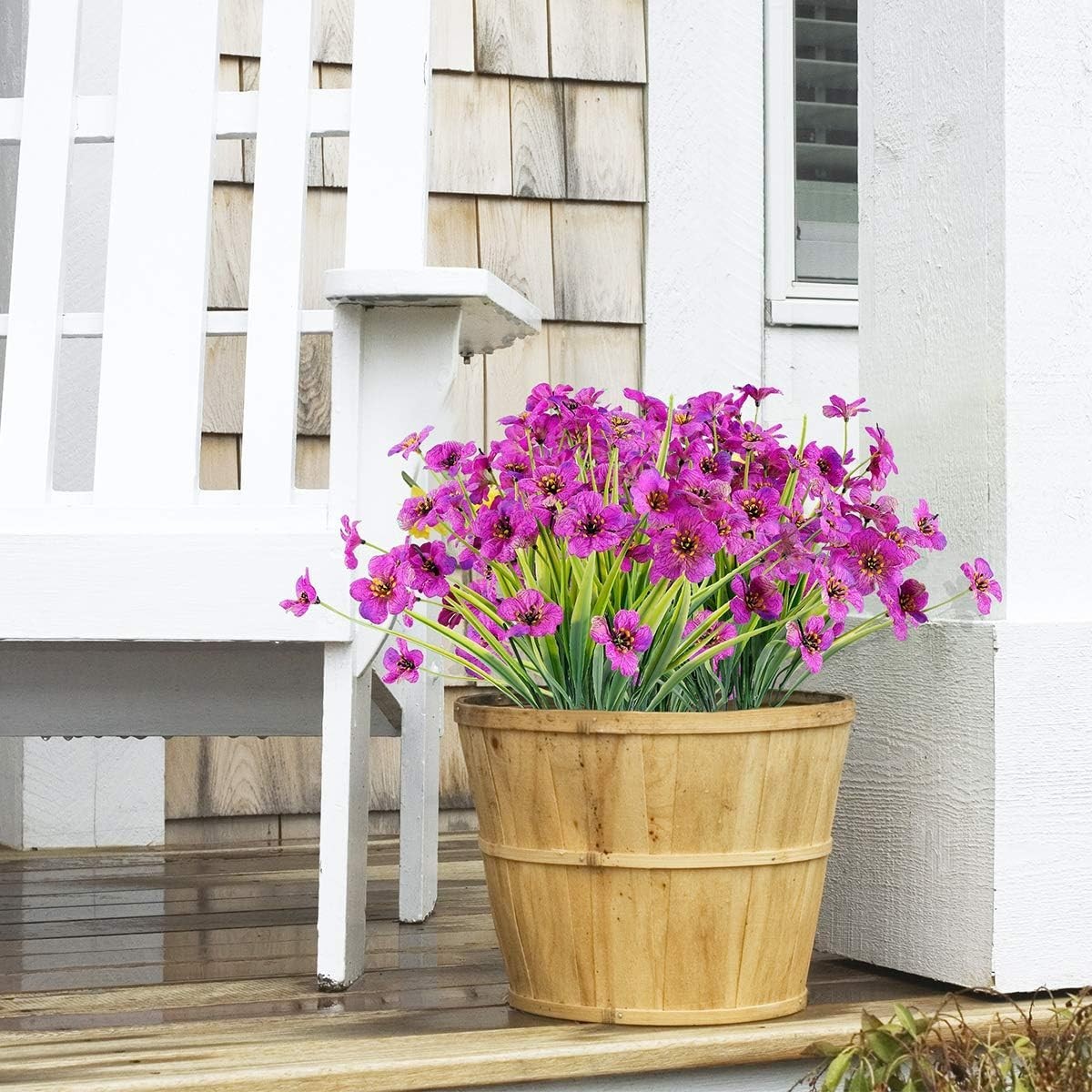 Artificial Flowers Set – 30 Realistic UV Resistant Blooms