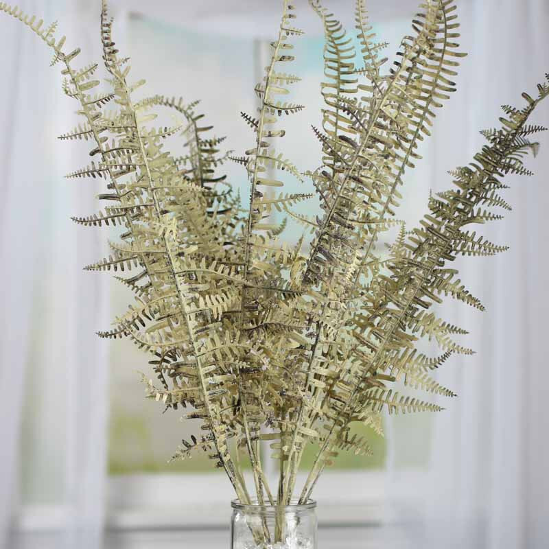 27″ Light Green Artificial Decorative Fern Floral Bush