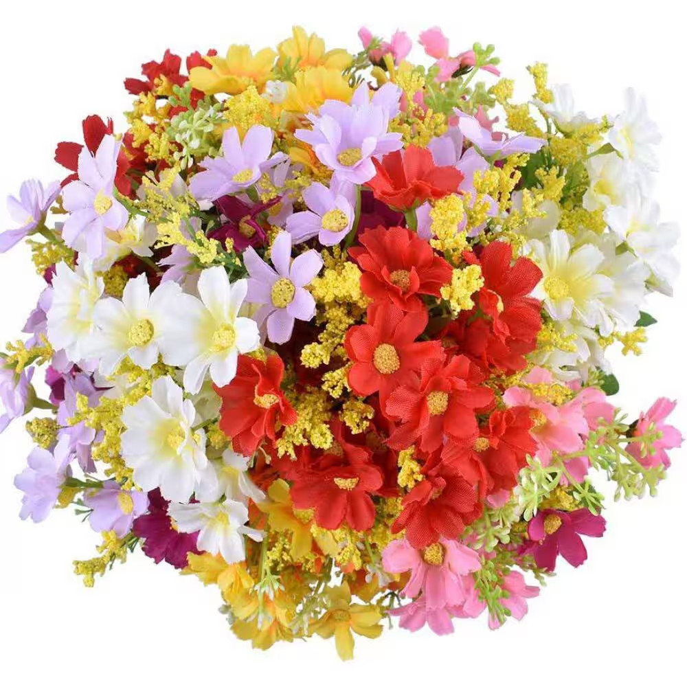 10.00 in Assorted Colors Indoor Artificial Daisy Flower Bouquets